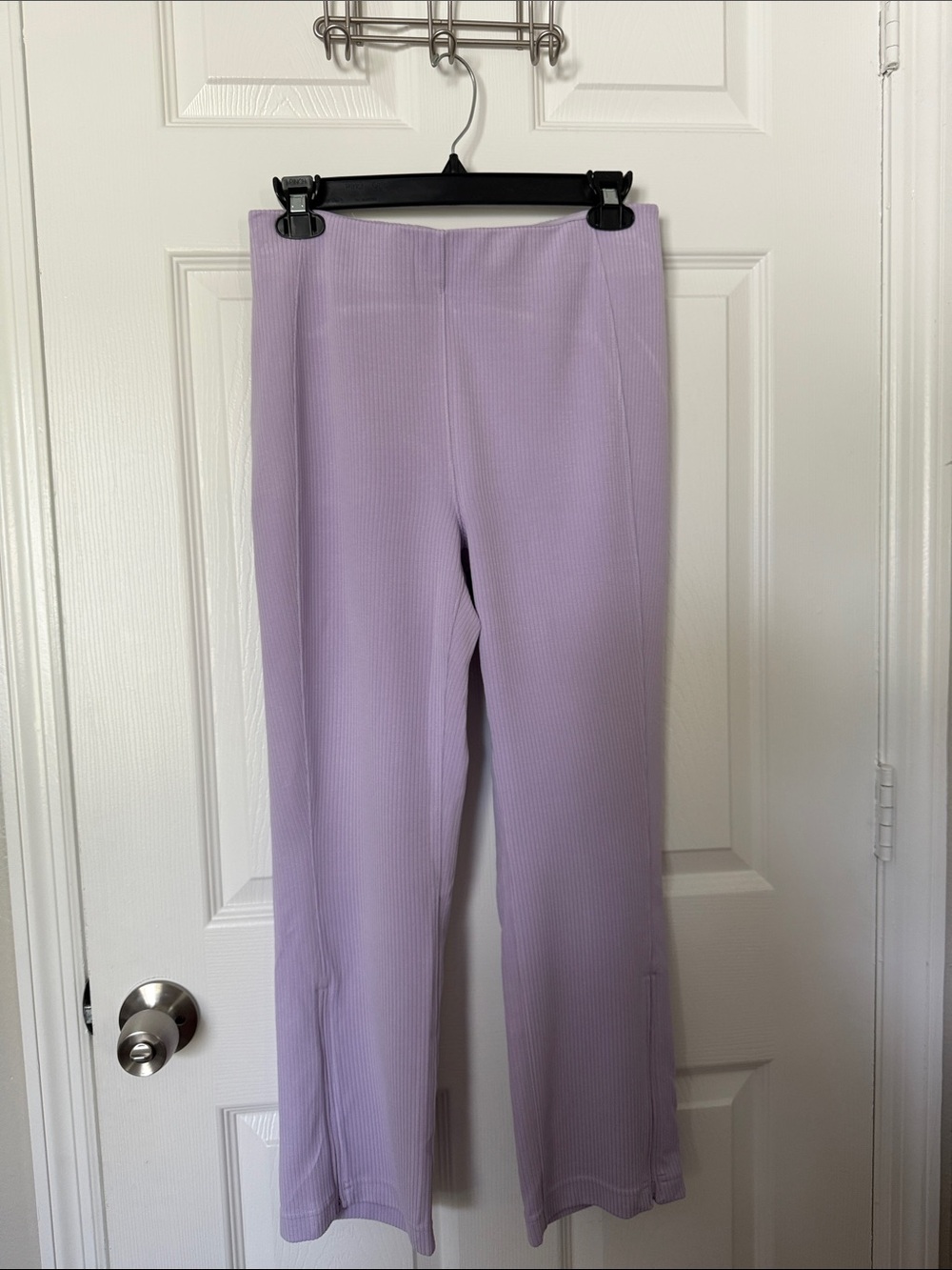 lululemon athletica Lavender Wide Leg Ribbed Pants